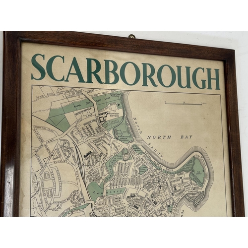 1335 - Mid 20th century map of Scarborough, Based upon The Ordnance Survey Map with the Sanction of the Con... 