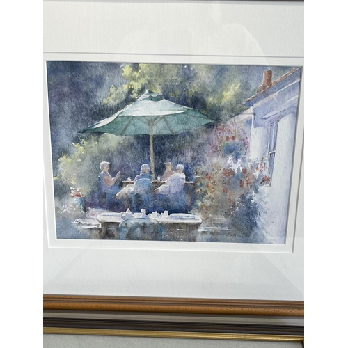 1353 - Linda Lupton (Northern British Contemporary); 'Sandsend' , watercolour, signed, titled verso 20cm x ... 