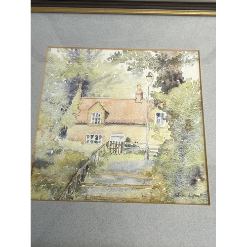 1353 - Linda Lupton (Northern British Contemporary); 'Sandsend' , watercolour, signed, titled verso 20cm x ... 