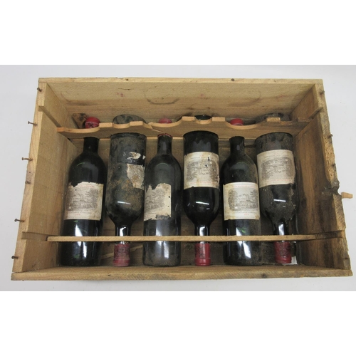 1264 - Chateau Lafite Rothschild, 1970, Pauillac, 6btls in wooden crate