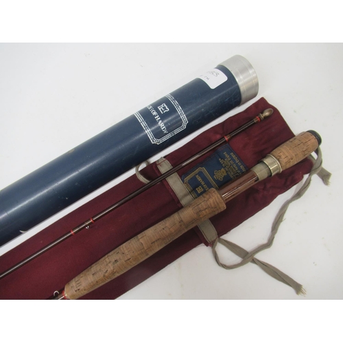 1292 - Hardy 'Sovereign' 91/2ft 2 piece #7/8 Fly Rod in makers own bag and blue metal tube