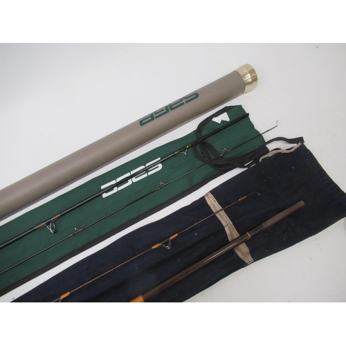 1282 - Sage 9ft 6ins XP796 Graphite IIIe B No.7 Fly Rod, by Simpsons of Turnford Herts, in makers own bag a... 