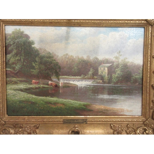 1309 - William Mellor (British 1851-1931); 'Bow Ghyll Ben Rhydding' and 'Old Mill Nr Knaresborough' pair of... 