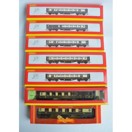 1132 - Seven boxed OO gauge Pullman coaches from Hornby to include 5x Super Detail series coaches with inte... 