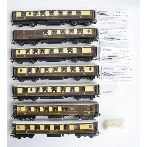 1132 - Seven boxed OO gauge Pullman coaches from Hornby to include 5x Super Detail series coaches with inte... 