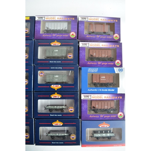 1145 - Twenty boxed OO gauge LMS rolling stock models from Bachmann and Dapol to include 3x Bachmann 33-850... 