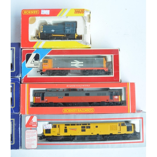 1148 - Seven OO diesel electric locomotive models from Lima and Hornby to include Hornby 0-4-0 BR double ar... 