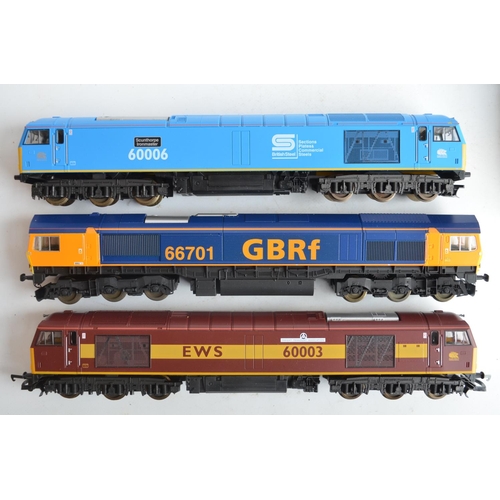 1148 - Seven OO diesel electric locomotive models from Lima and Hornby to include Hornby 0-4-0 BR double ar... 