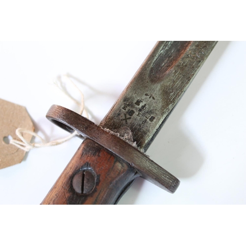 335 - British 1907 Mk I bayonet, in good condition complete with original scabbard. With Wilkinson Sword m... 