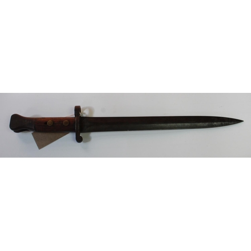 362 - British 1888 pattern Lee Metford Mk I type II bayonet without scabbard, in excellent condition. With... 