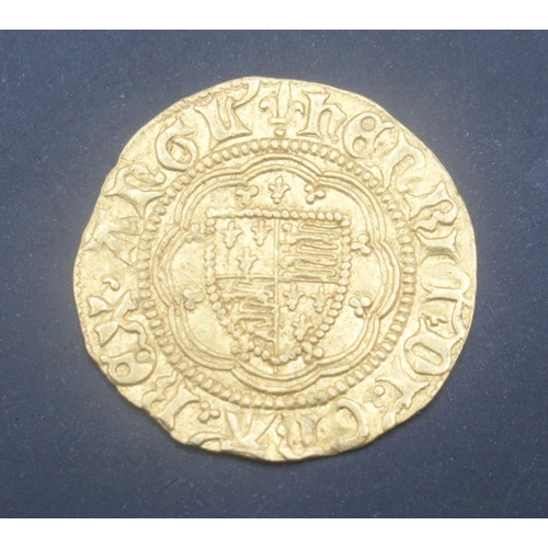 Edward III (1327-1377) Quarter Gold Noble, Minted in Calais, 1.7g