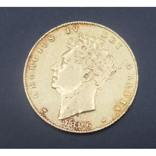 654 - George IV 1826 Half-Sovereign