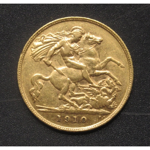 627 - Edward VII 1910 Half-Sovereign