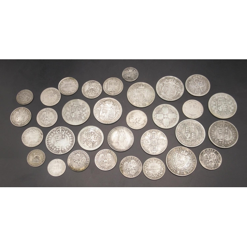 692 - Collection of Pre-1920 GB silver content coins, predominantly Queen Victoria (gross 8.4ozt)