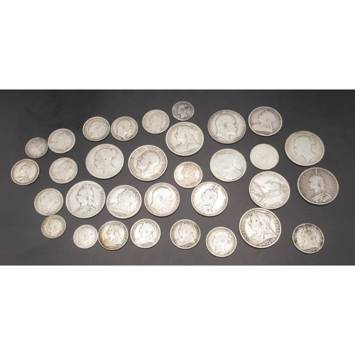 692 - Collection of Pre-1920 GB silver content coins, predominantly Queen Victoria (gross 8.4ozt)