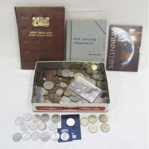 771 - Mixed collection of coins to inc. 16 50ps, 5 £2s, 2000 Millennium Five Pound coin, etc.