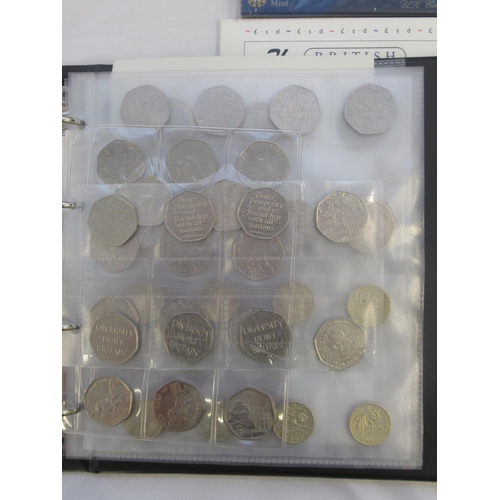 772 - Mixed collection of British/International coins and banknotes to inc. 82 commemorative 50ps, 15 £1s,... 