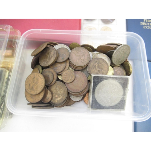 773 - Large mixed collection of British coins and banknotes to inc. 1983 & 84 Royal Mint Proof sets, penni... 