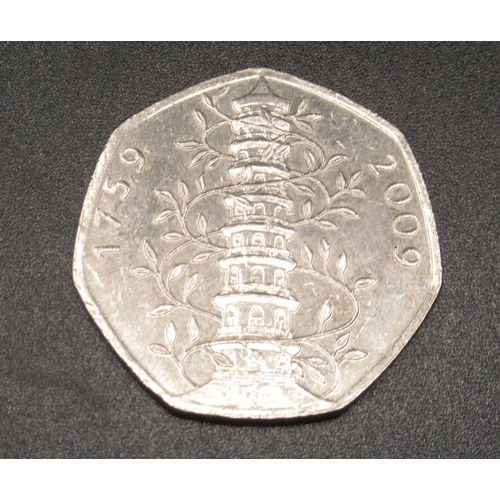 731 - 2009 Circulated Kew Gardens 50p