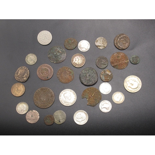 720 - Collection of Roman coins, other hammered coins, 1868 USA 5 Cents, 1848 Queen Victoria 4 Pence, 1849... 