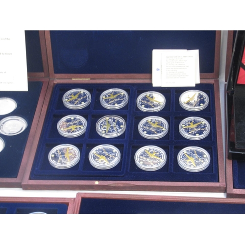 775 - Mixed collection of plated cupro-nickel coins, partial and full sets predominantly from Windsor Mint