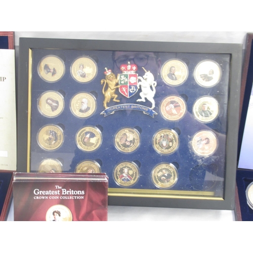 775 - Mixed collection of plated cupro-nickel coins, partial and full sets predominantly from Windsor Mint