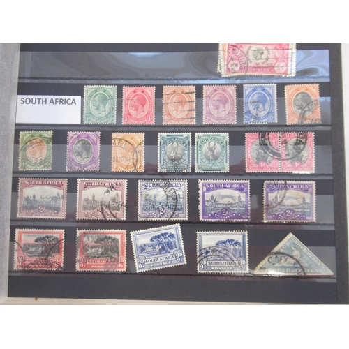 819 - Two albums cont. c19th/c20th India & States, South Africa, Transvaal, etc. stamps