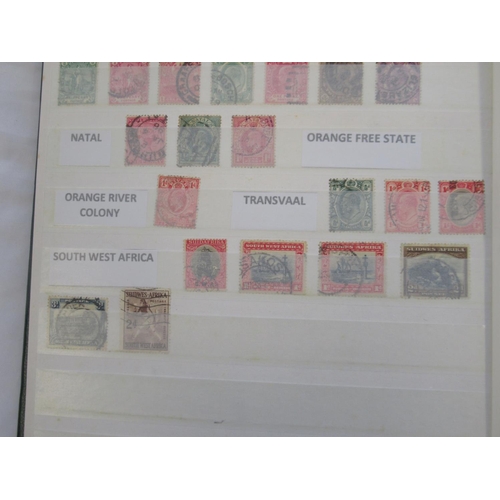 819 - Two albums cont. c19th/c20th India & States, South Africa, Transvaal, etc. stamps