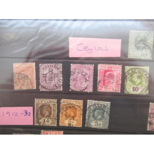 820 - Collection of C19th & C20th stamps in 3 albums and in stamp stock pages, with 2 empty stamp albums