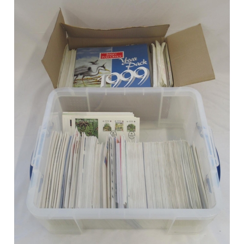 821 - Large collection of Stamps and FDCs in boxes and 6 volumes of Stanley Gibbons 2018 Stamps of the Wor... 