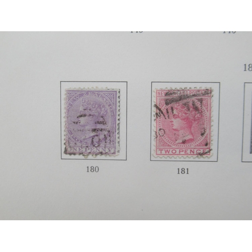 824 - Stanley Gibbons Great Britain and a New Zealand stamp album cont. c19th/20th stamps, both partially ... 