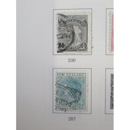 824 - Stanley Gibbons Great Britain and a New Zealand stamp album cont. c19th/20th stamps, both partially ... 