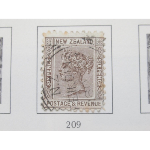 824 - Stanley Gibbons Great Britain and a New Zealand stamp album cont. c19th/20th stamps, both partially ... 