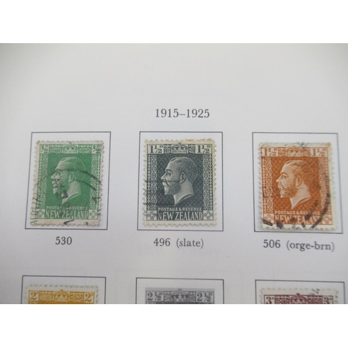 824 - Stanley Gibbons Great Britain and a New Zealand stamp album cont. c19th/20th stamps, both partially ... 