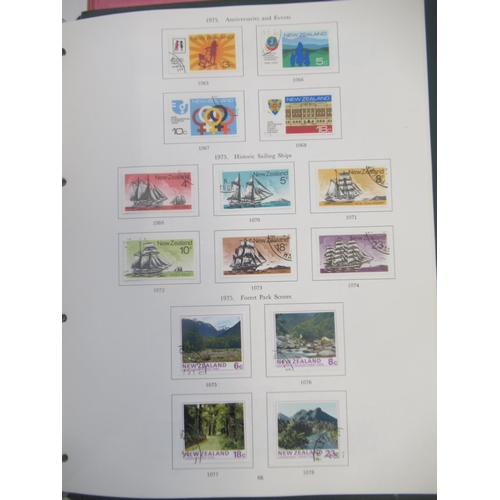 824 - Stanley Gibbons Great Britain and a New Zealand stamp album cont. c19th/20th stamps, both partially ... 