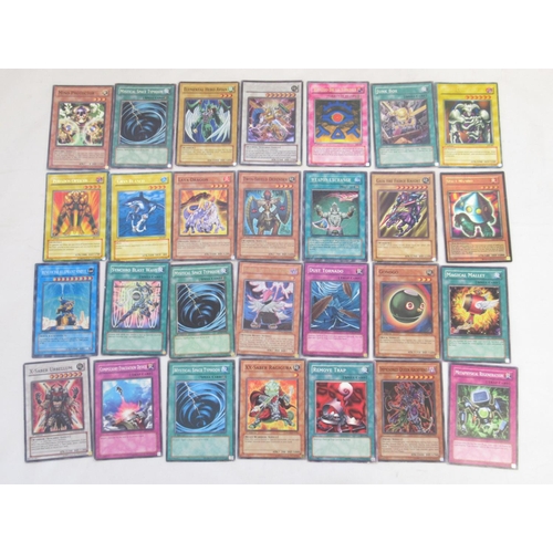 1454 - Collection of Yu-Gi-Oh! trading cards loose and in a folder (approx. 490)