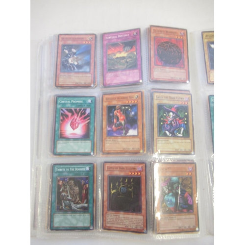 1454 - Collection of Yu-Gi-Oh! trading cards loose and in a folder (approx. 490)