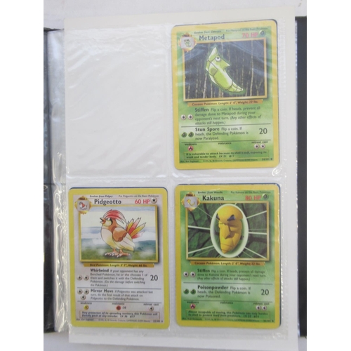 1456 - Pokemon folder cont. trading cards and loose Pokemon trading cards to inc. Dark Charizard, Charmande... 