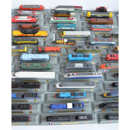 1166 - Extensive N gauge static plastic locomotive models from Del Prado, models in generally excellent con... 