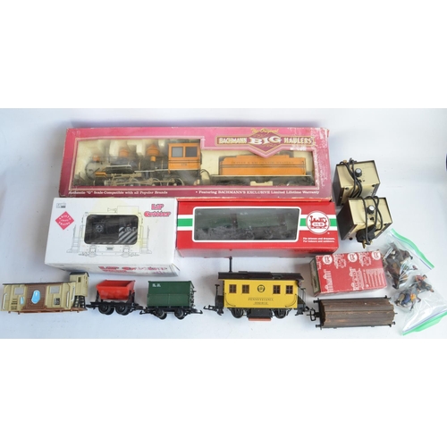 1167 - Collection of G gauge railway models to include Bachmann Big Haulers 91242 4-6-0 Baldwin 10 wheeler ... 