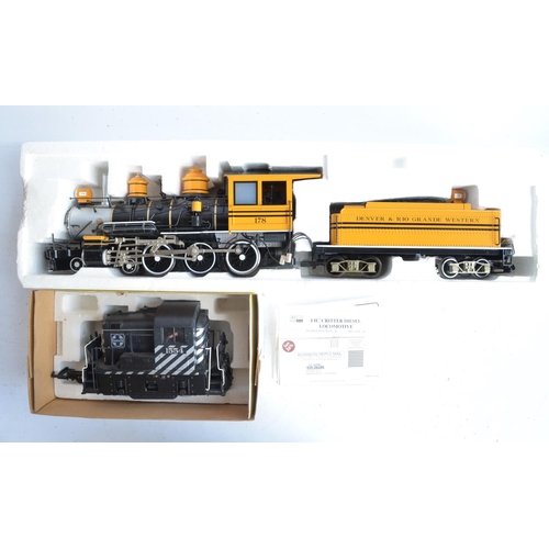 1167 - Collection of G gauge railway models to include Bachmann Big Haulers 91242 4-6-0 Baldwin 10 wheeler ... 