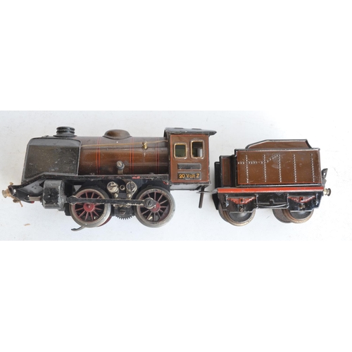 1175 - Mixed collection to include a vintage electric Marklin O gauge tin plate steam train model set with ... 