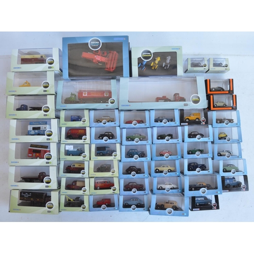 1183 - Fifty boxed 1/76 and 1/87 scale (OO/HO gauge) vehicle models to include 48x from Oxford Diecast's Co... 