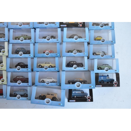 1183 - Fifty boxed 1/76 and 1/87 scale (OO/HO gauge) vehicle models to include 48x from Oxford Diecast's Co... 