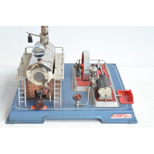 1176 - Wilesco D20 stationary live steam engine, set appears never run with no heat marks/staining to boile... 