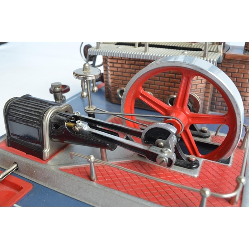 1176 - Wilesco D20 stationary live steam engine, set appears never run with no heat marks/staining to boile... 