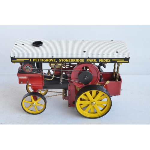 1180 - Wilesco D409 live steam showman's engine, set appears never run with no heat marks/staining to boile... 