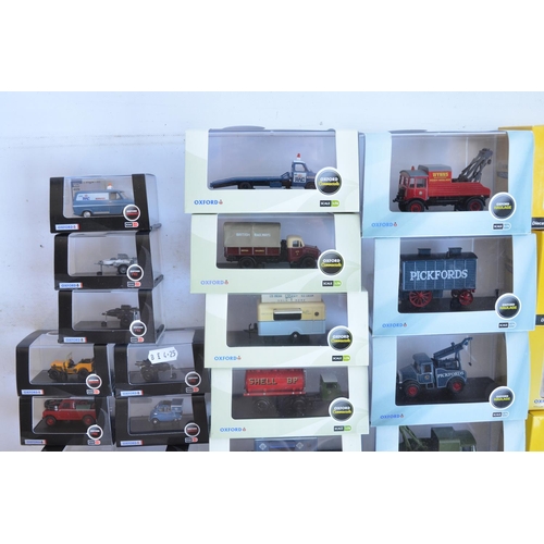 1184 - Sixty six mainly 1/76 scale (OO gauge) diecast model vehicles from Oxford Diecast to include Haulage... 