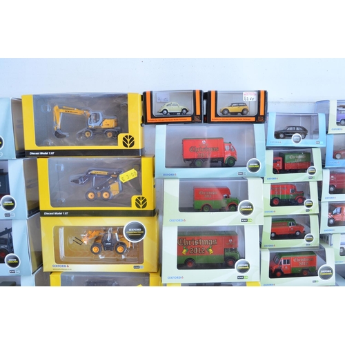 1184 - Sixty six mainly 1/76 scale (OO gauge) diecast model vehicles from Oxford Diecast to include Haulage... 