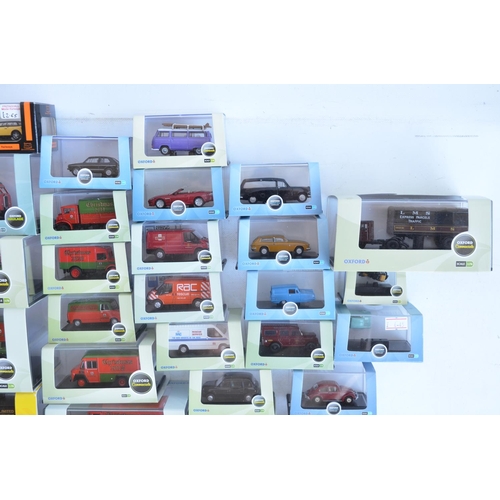 1184 - Sixty six mainly 1/76 scale (OO gauge) diecast model vehicles from Oxford Diecast to include Haulage... 